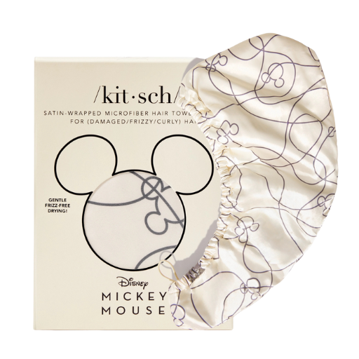 Satin Wrapped Hair Towel - Mickey & Minnie