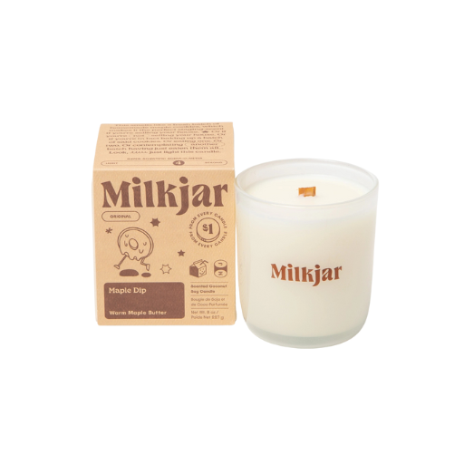 Milk Jar Maple Dip Candle